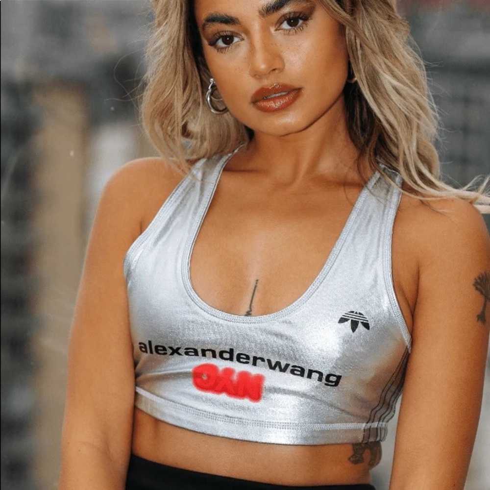 Alexander wang X adidas NYC silver sports bra - XS - Picture 6 of 6